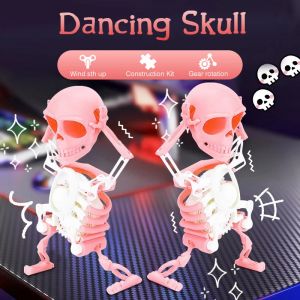3D Printing Dancing Skull Skeleton Shaking Head Toys