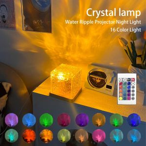 Water Ripple Projector Night Light 16 Colors